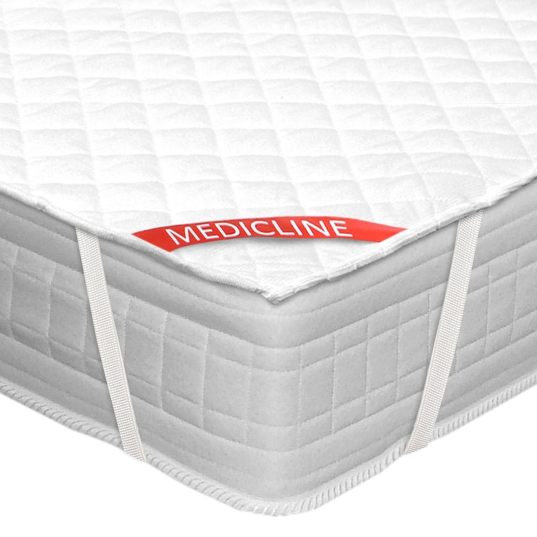 AIO FACTORY Premium Waterproof Mattress Protector Topper 90x200 White Hypoallergenic Ultrasonic Quilting