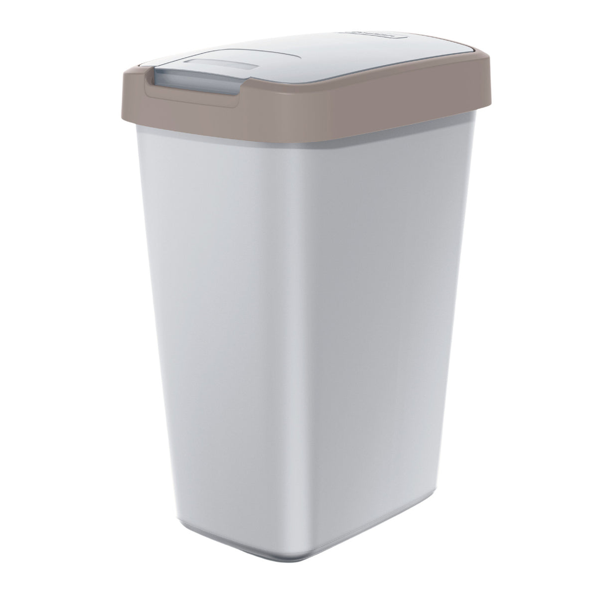 Keden Compacta Q Rubbish Bin with Swing and Hinged Lid 12L Plastic Was ...