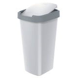 KEDEN COMPACTA Q 25-liter trash can - ash gray with a light gray frame