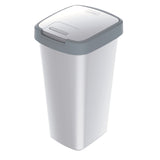 KEDEN COMPACTA Q 25-liter trash can - ash gray with a light gray frame