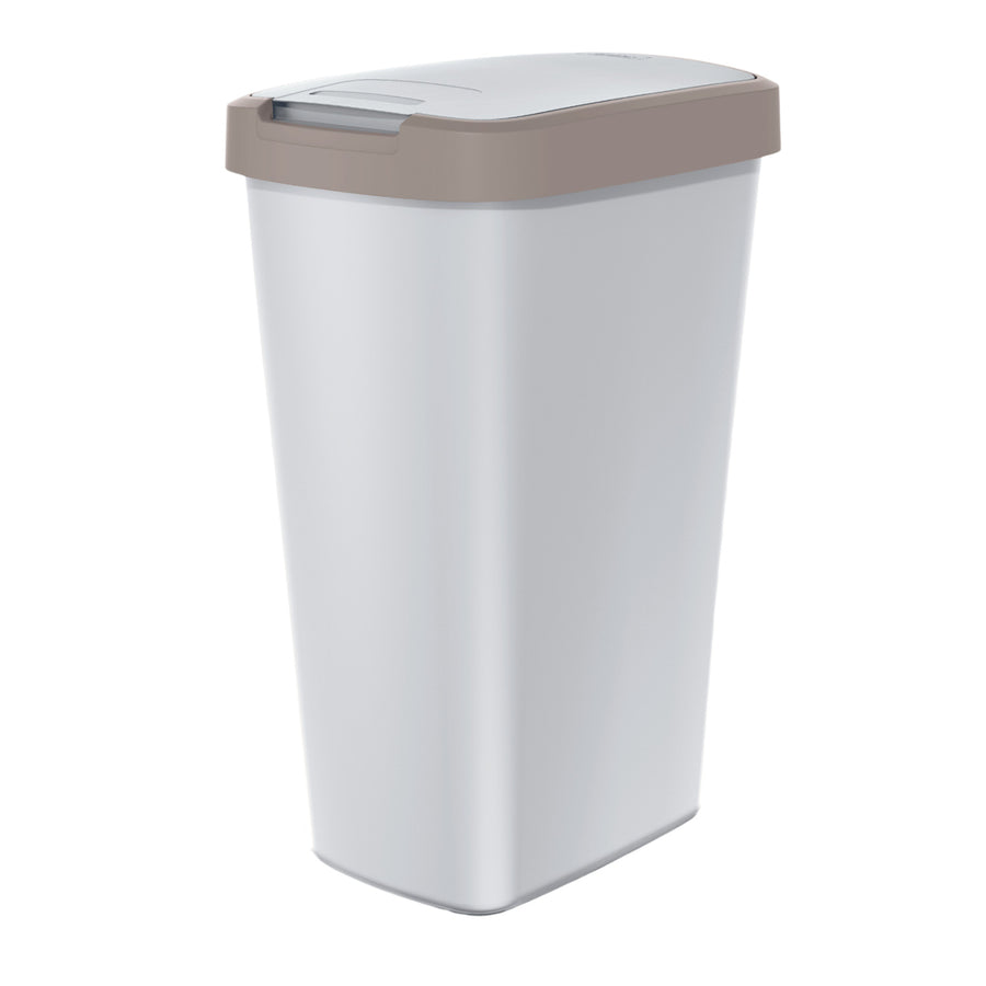 KEDEN COMPACTA Q 45L Recycling Waste Bin Grey & Brown BIO Waste Trash Can Sorting Segregation ECO Colour Coded