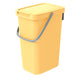 Keden Systema Q Sorting Waste Bin 12L Recycling Bin Separation Segregation Lidded with Handle Hanging Dustbin Garbage Can Slim Paper Glass Plastic Metal Bio