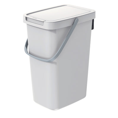 Keden Systema Q Sorting Waste Bin 12L Recycling Bin Separation Segregation Lidded with Handle Hanging Dustbin Garbage Can Slim Paper Glass Plastic Metal Bio