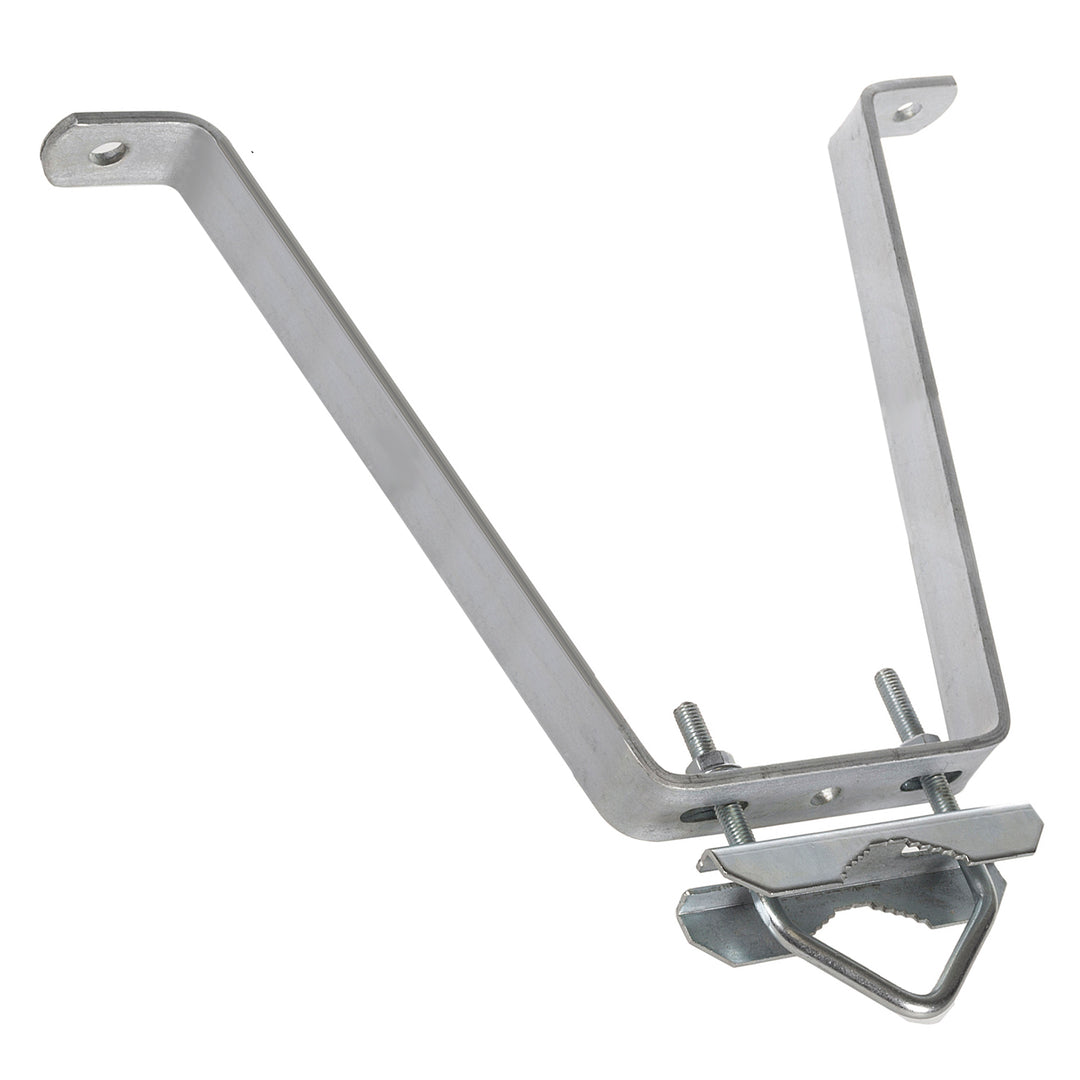 Maclean MCTV-934 2x Antenna Mast Pole Wall Mounting Bracket - 40cm up to Ø 71mm Antenna Mast Mount Holder for Satellite Dish