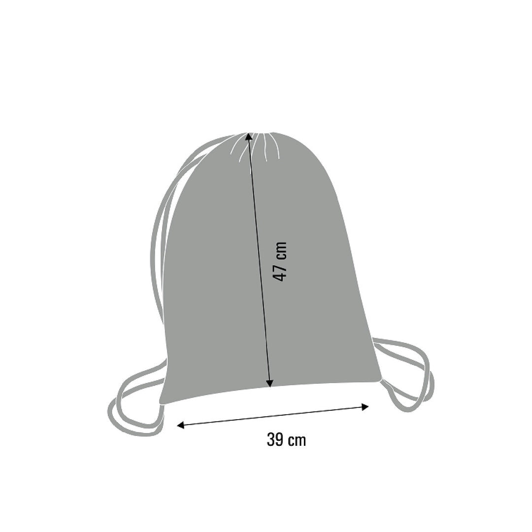 Mála Bróg Bertoni Drawstring Backpack Mála Scoile Fad Strap Adjustable Uiscedhíonach A4