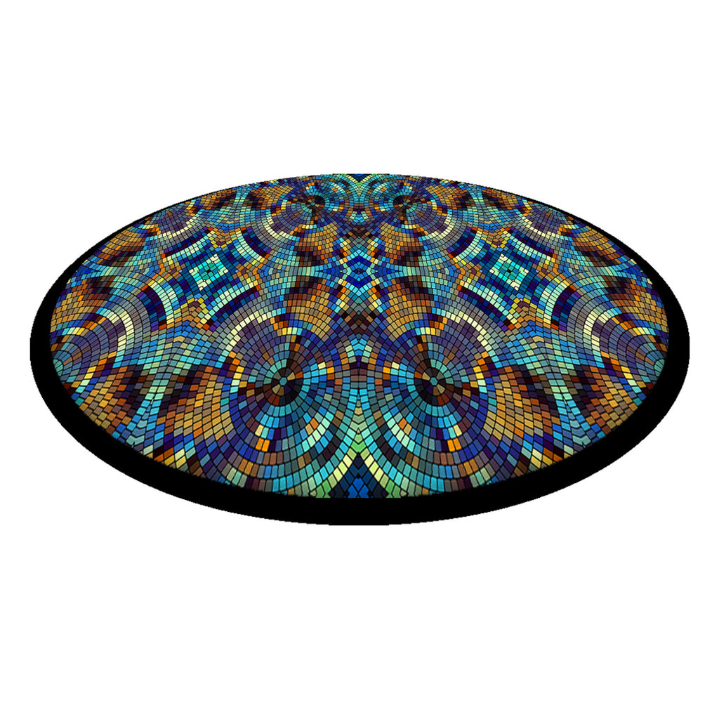 Arco Design UFO Sitzkissen Rund - Wasserdichtes Cordura, 35cm Durchmesser, Havana