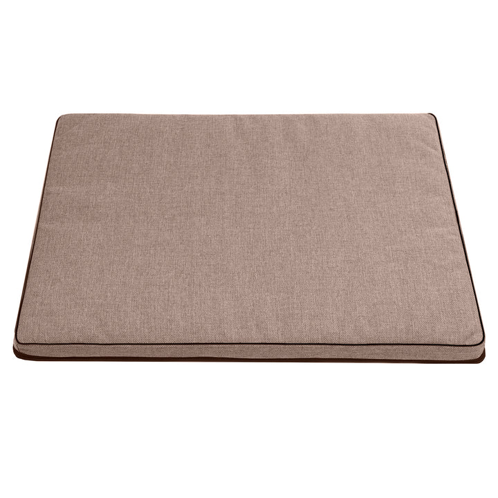 Leonard Standard Madraí Mattress Leaba Madra Coinín Cat 80x60cm Beige Dubh Baile Átha Troim Clúdach in-nite frithsheasmhach in aghaidh Sturdy