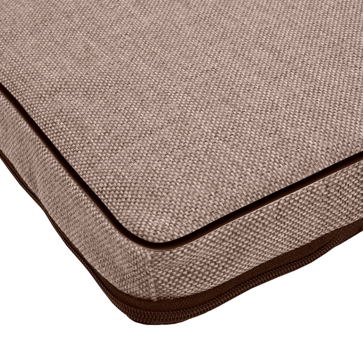 Leonard Standard Madraí Mattress Leaba Madra Coinín Cat 80x60cm Beige Dubh Baile Átha Troim Clúdach in-nite frithsheasmhach in aghaidh Sturdy