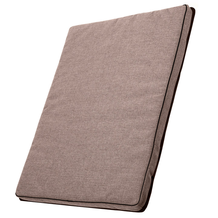 Leonard Standard Madraí Mattress Leaba Madra Coinín Cat 80x60cm Beige Dubh Baile Átha Troim Clúdach in-nite frithsheasmhach in aghaidh Sturdy