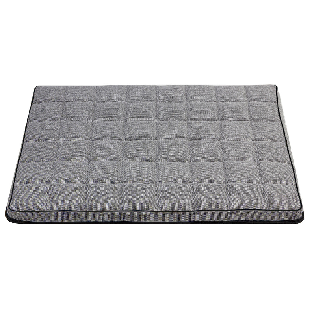 Leonard Standard Mattress Pet Mattress Leaba Réidh Cat Coinín 80x60cm Éadrom Liath Dubh Baile Átha Troim Cuilteáilte Cumhdach Nite Frithsheasmhach Sturdy