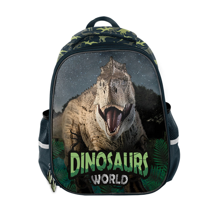 Paso PP23DZ-565 Préimh Scoil Dineasár Pócaí Backpack Láimhseáil Zipper