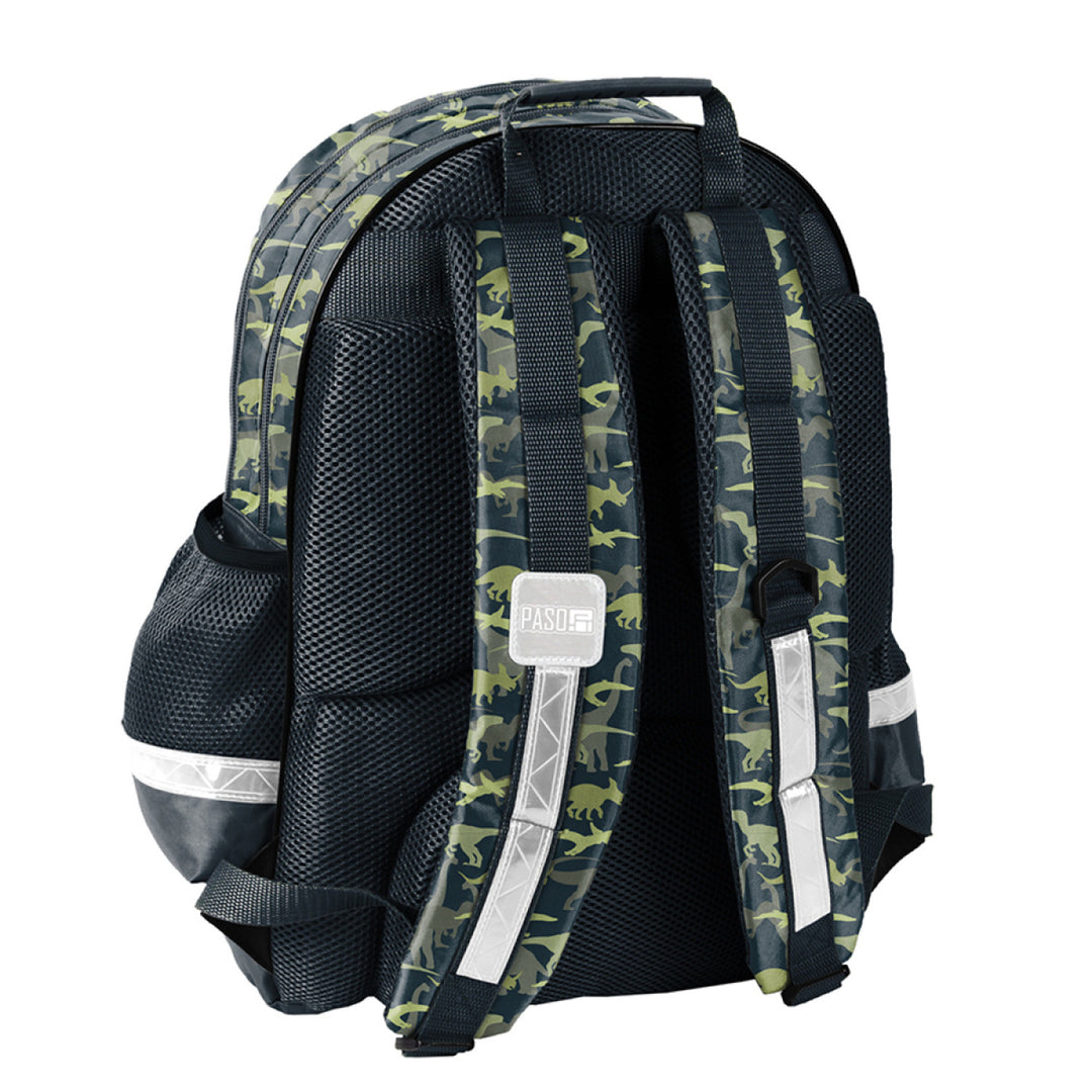 Paso PP23DZ-116 Mála backpack Scoile Dineasár Pócaí Strapaí Gualainn Inchoigeartaithe