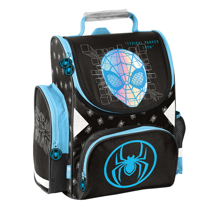 Paso SP23AA Mála Scoile Spider-Man Backpack Kids Bunscoil 36x28x15 cm Eirgeanamaíochta