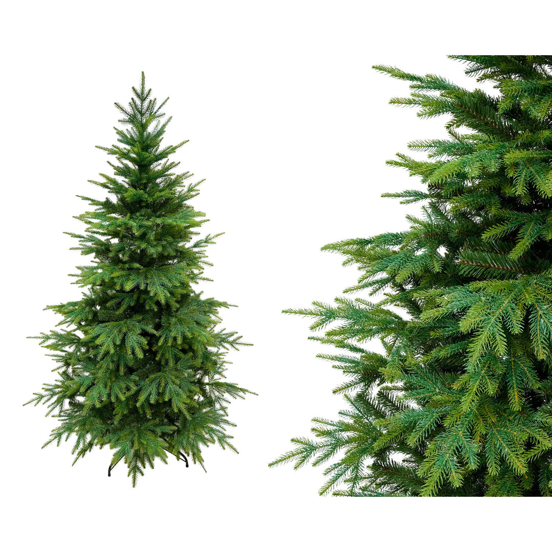 Virpol artificial Christmas tree, Caucasian spruce, metal stand, 190 cm