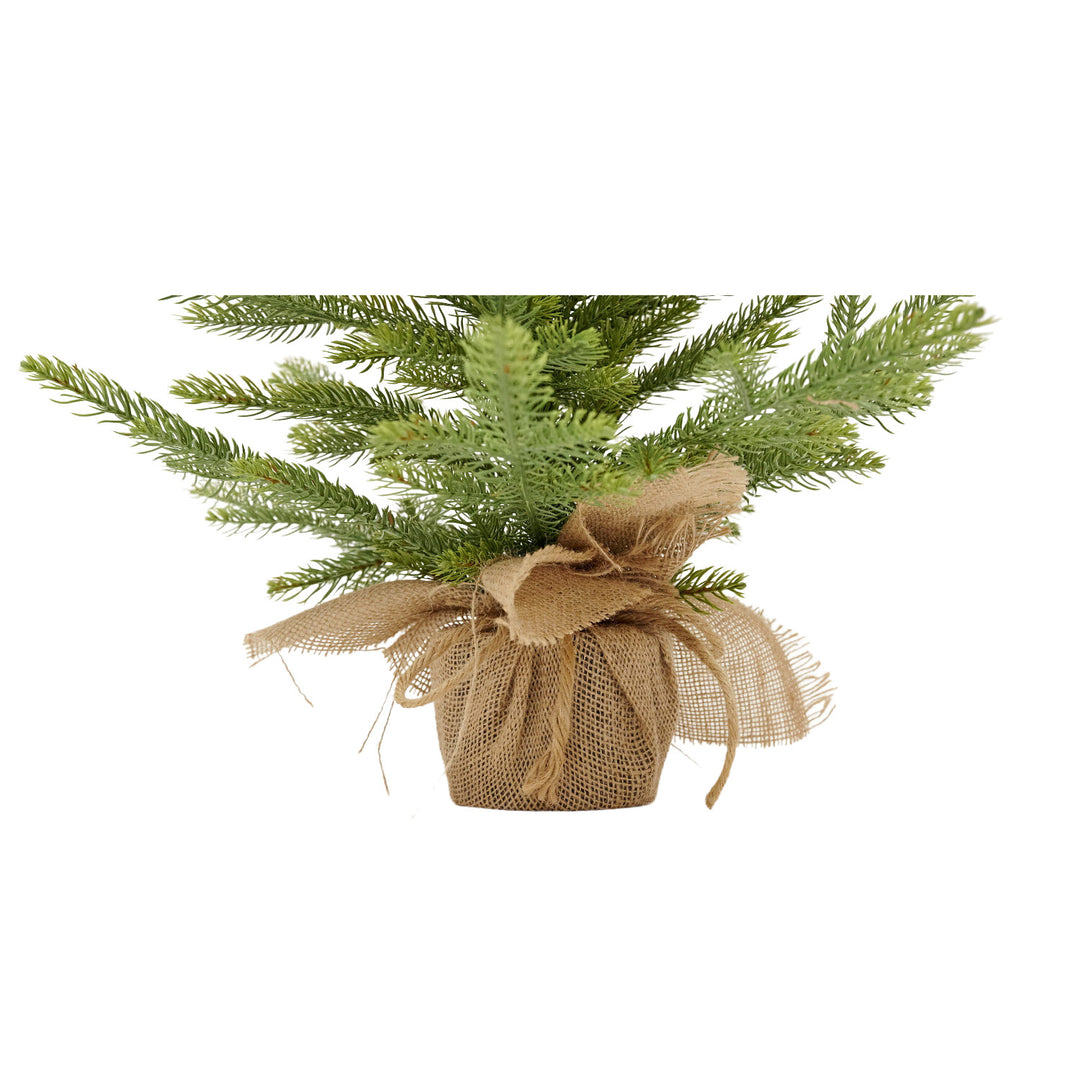 Mini Virpol artificial Christmas tree. In a pot with jute, 65cm