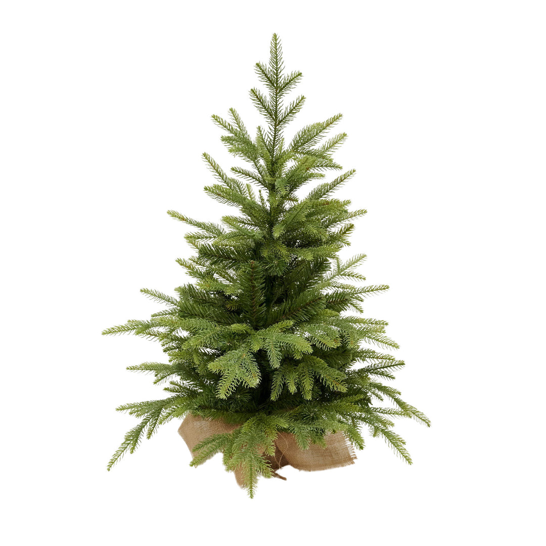 Mini Virpol artificial Christmas tree. In a pot with jute, 90cm