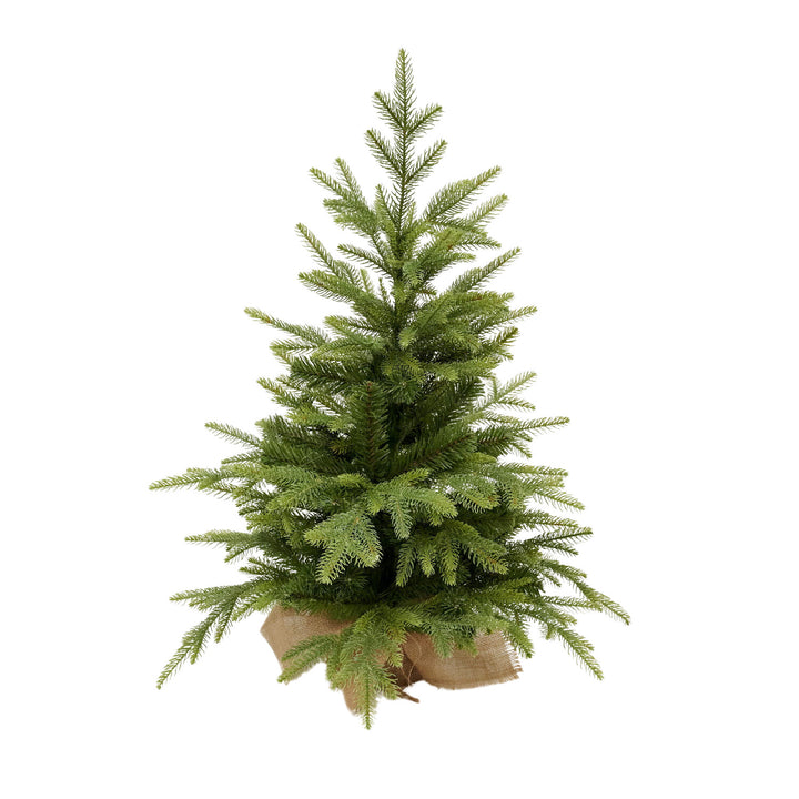 Mini Virpol artificial Christmas tree. In a pot with jute, 90cm