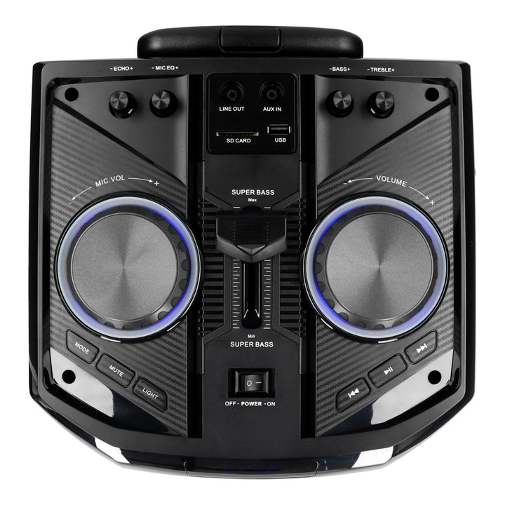 Blaupunkt PS6 Audio System with Bluetooth and Karaoke Function Microphone Included Loudspeaker Portable Speaker TWS AUX LED