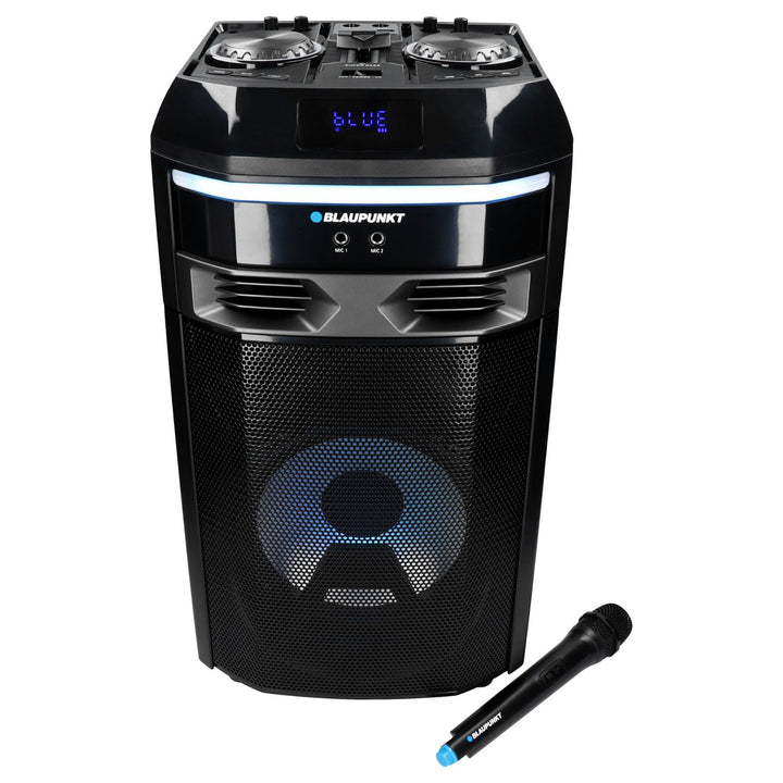 Blaupunkt PS6 Audio System with Bluetooth and Karaoke Function Microphone Included Loudspeaker Portable Speaker TWS AUX LED