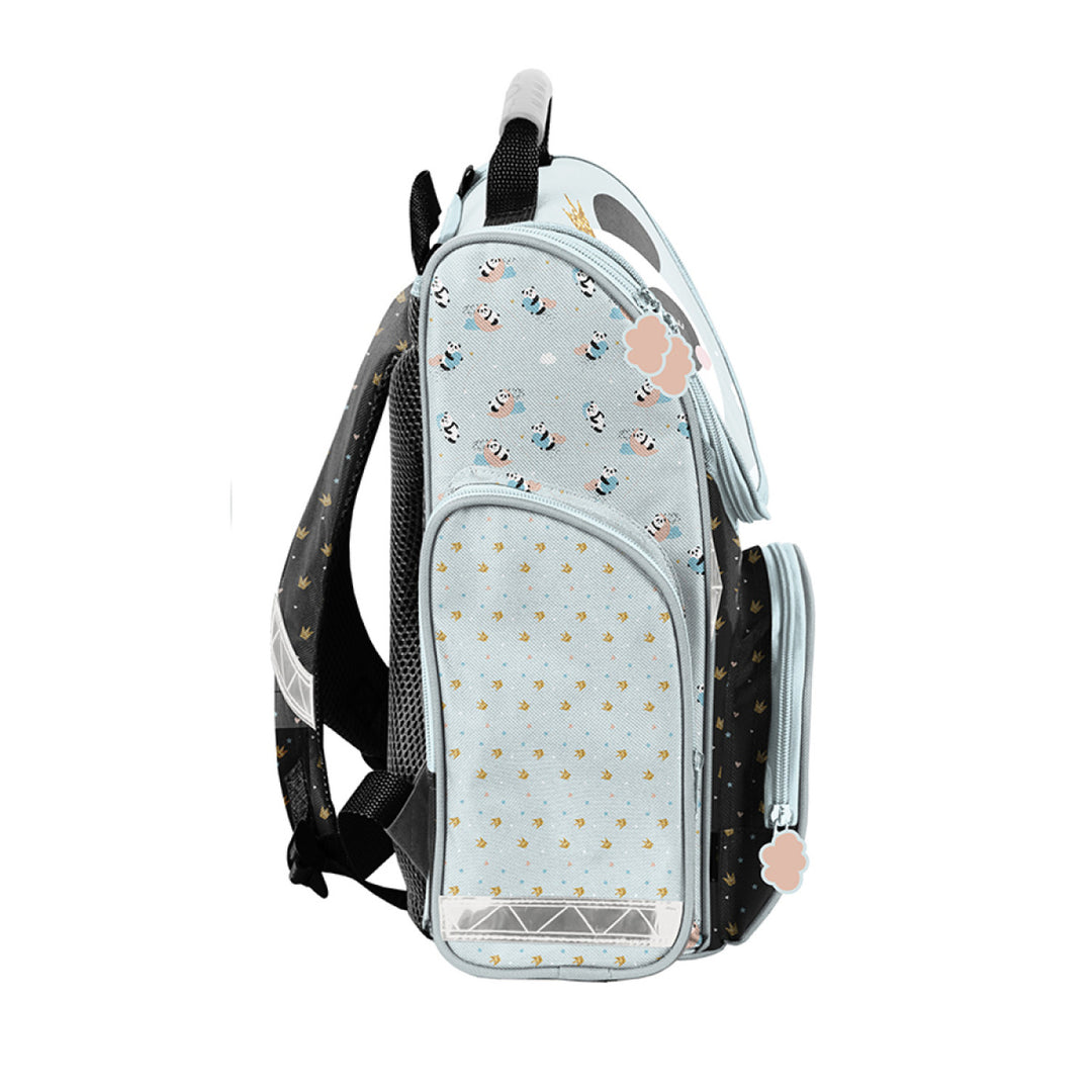 Paso PP23PQ-525 School Backpack Panda Kids Pocket Zipper