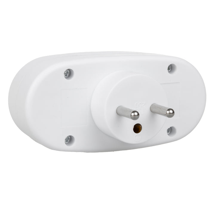 Maclean Current Outlet, Socket Splitter with 2 Sockets and Circuit Breaker, Type E, 2x16A, MCE337 E