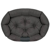 KingDog Prestige Dog Bed Pet Bed Oval Waterproof PVC Codura 100% Polyester Weight: 240gr/m2 130x105cm Black CODUOWAL130/105CZA