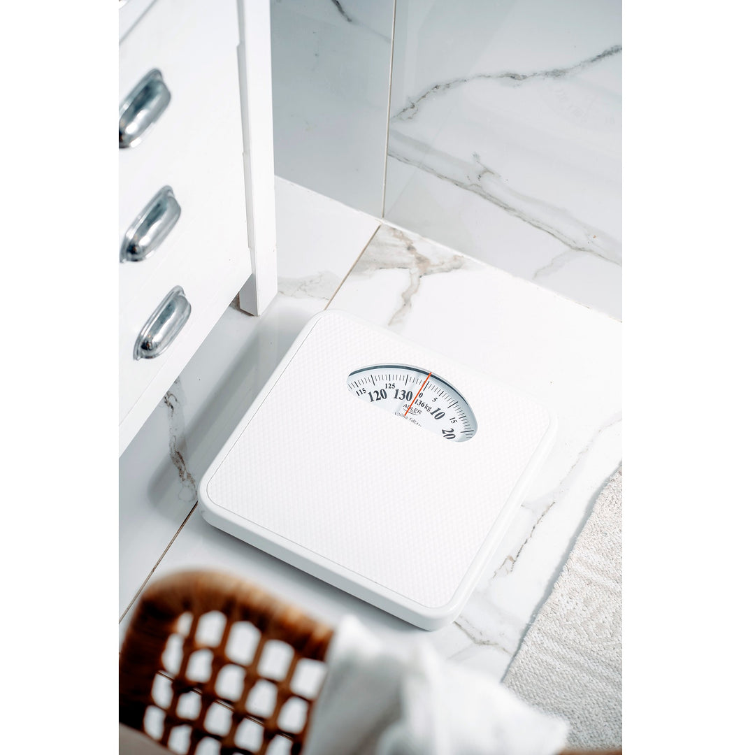 Mechanical bathroom scale Adler AD 8179 white white