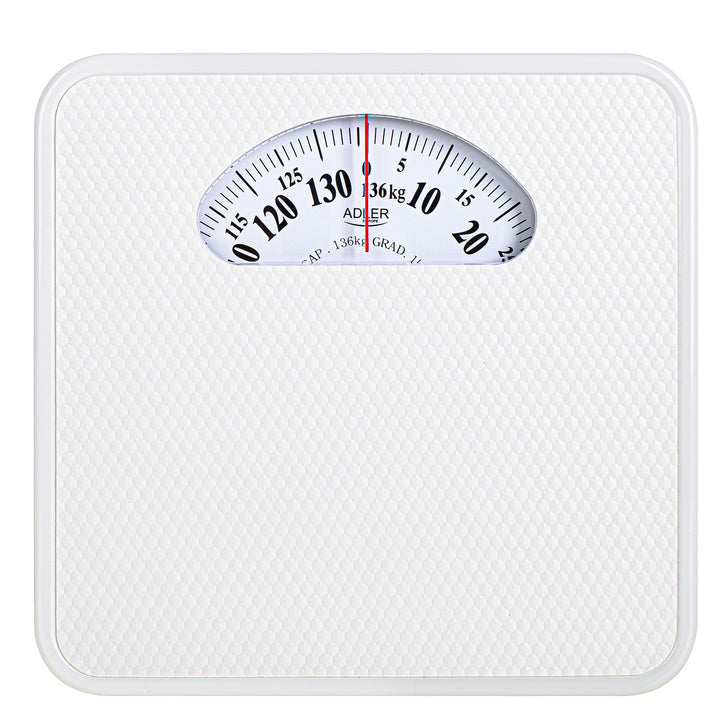 Mechanical bathroom scale Adler AD 8179 white white