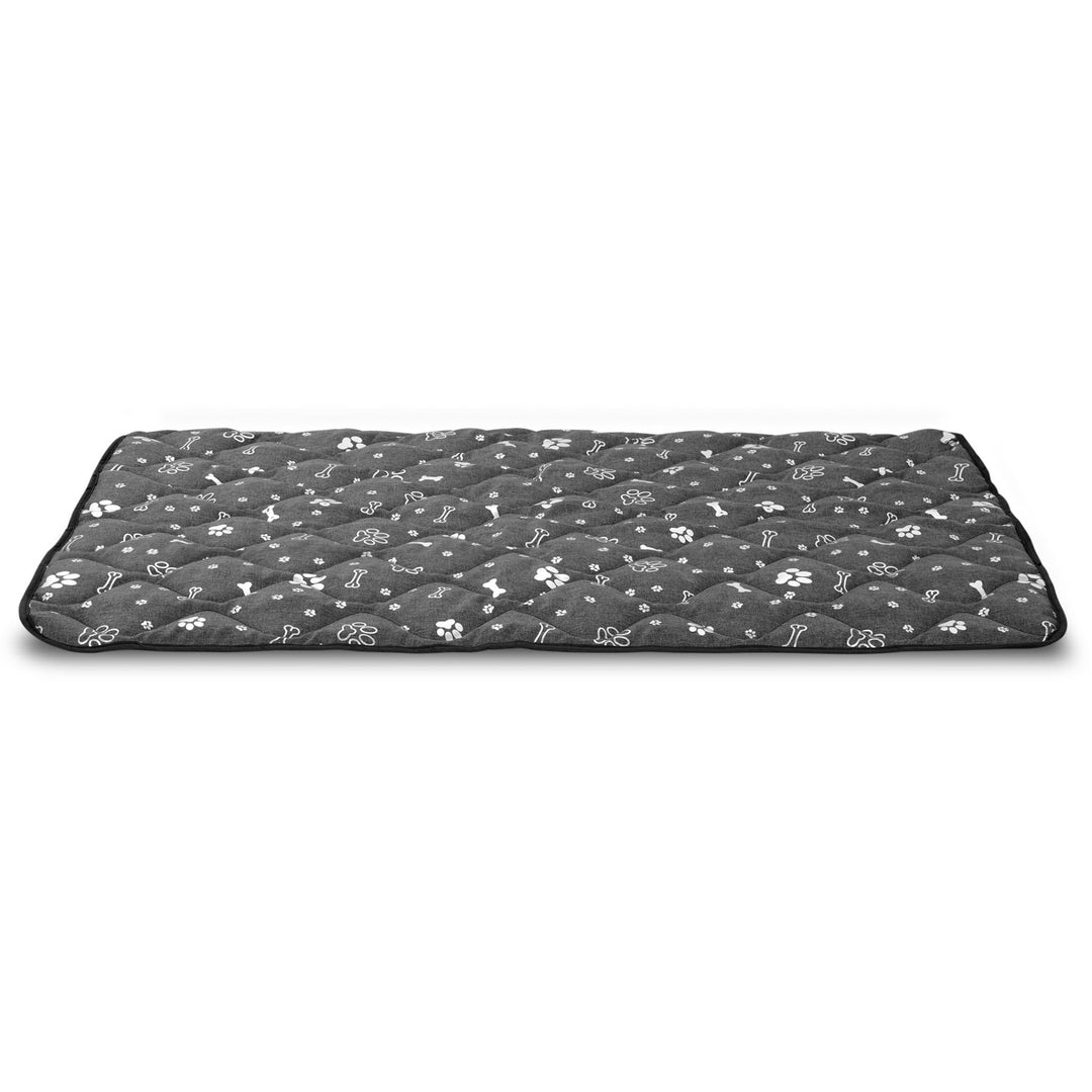 Prestige Dog Bed Dog Mat Durable Waterproof Dog Mattress (100 x 70 cm, Silver Bone)