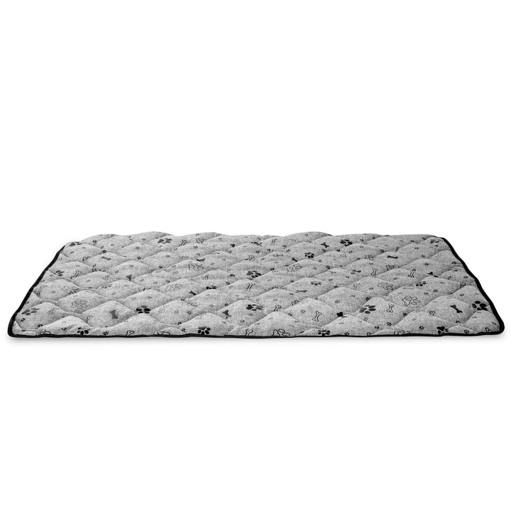 KingDog Prestige Dog Bed Dog Mat Durable Waterproof Dog Mattress (120 x 80 cm, Black Bone)