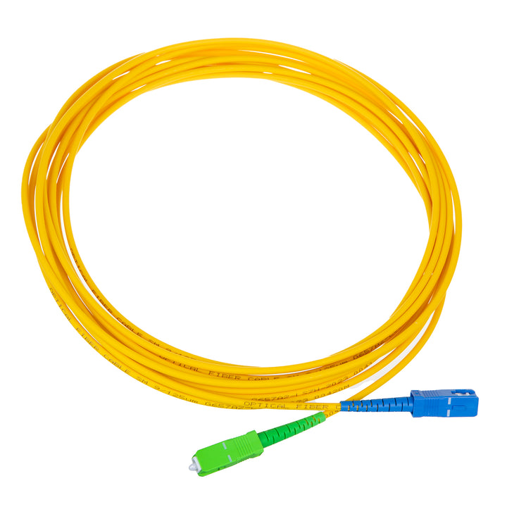 Maclean fiber optic patchcord cable, SC/APC-SC/UPC SM 9/125 LSZH, single-mode, length 3m, simplex, G657A2, MCTV-402