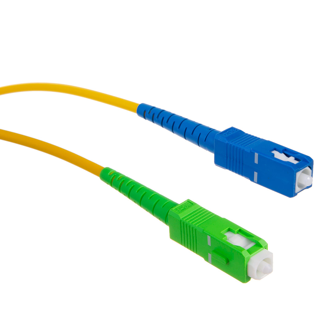 Maclean fiber optic patchcord cable, SC/APC-SC/UPC SM 9/125 LSZH, single-mode, length 10m, simplex, G657A2, MCTV-404