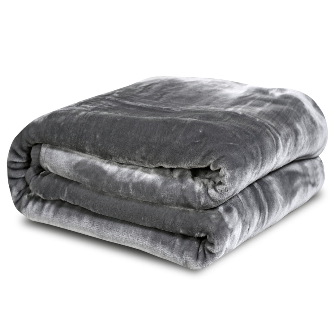 Medicline Thick Acrylic Blanket Antiallergic Fabric Material: Acrylic 100%, Weight: 570 g/m2 Smooth blanket (160 x 200 cm, Gray)