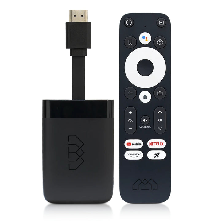 Homatics Dongle R 4K Media Streaming Client Android TV Media Player Stick with Remote Control Flash eMMC 8GB Chromecast Supports AV1