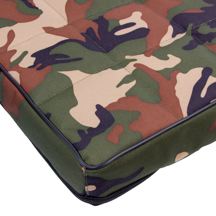 Mestizo Vigo Dog Mattress Dog Bed Dog Mat Mattress for Dogs Non-Slip Quilted Base Waterproof Cordura Polyester Fabric (80 x 60 x 5 cm, Camouflage Pattern/Black)