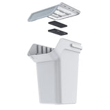 Keden trash garbage can, activated carbon filter, 25 liters, ash, Kaddi Q