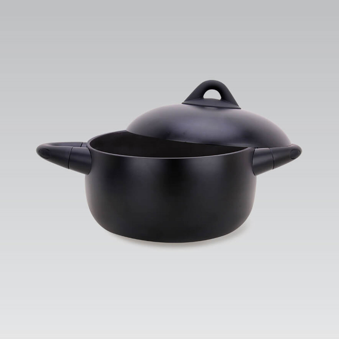 Cooking Pot with Lid, Robust Cast Aluminum, Ergonomic Design, Internal Non-stick Coating, Induction Bottom (diameter - Ø 18 cm)