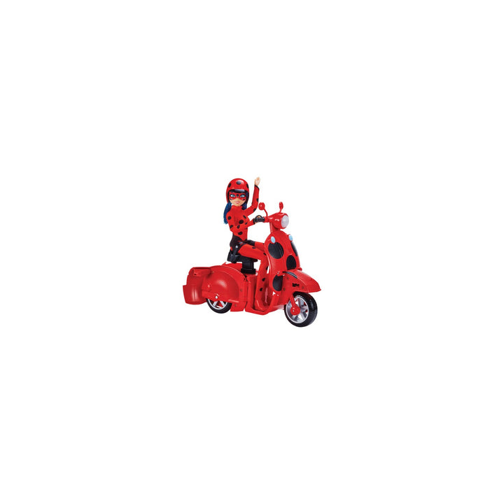 Miraculous 50668 Miraculous Switch N' Go Scooter Ladybug Lucky Charm Doll Helmet 1 Accessory