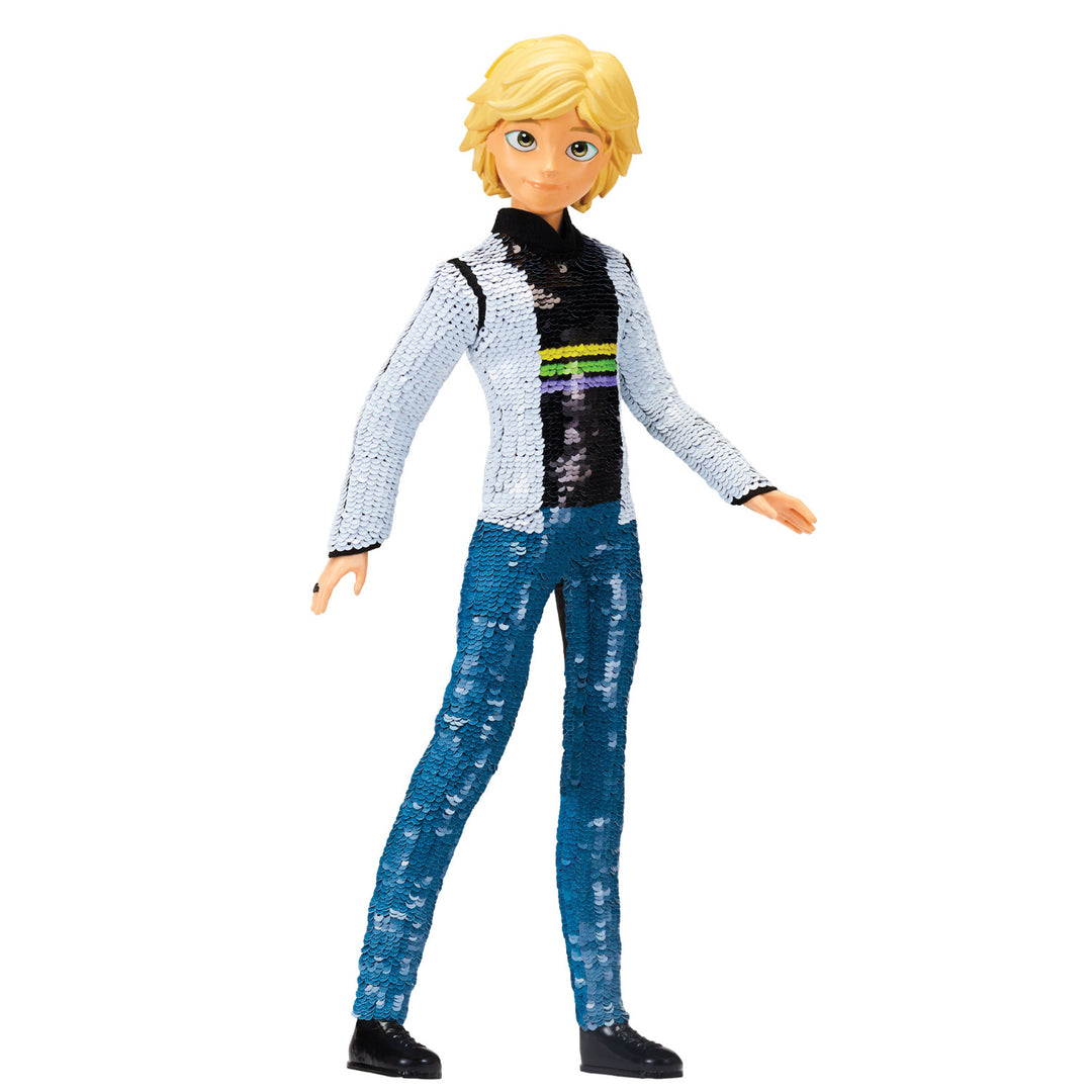 Miraculous Adrien to Cat Noir Fashion Flip Doll Flip Sequins 28cm Movable Action Figure Figurine