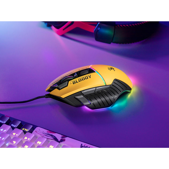 Mysz A4TECH BLOODY W95Max Bloody Gaming Mouse USB RGB Adjustable DPI Game 100 - 12000 DPI 10 Buttons