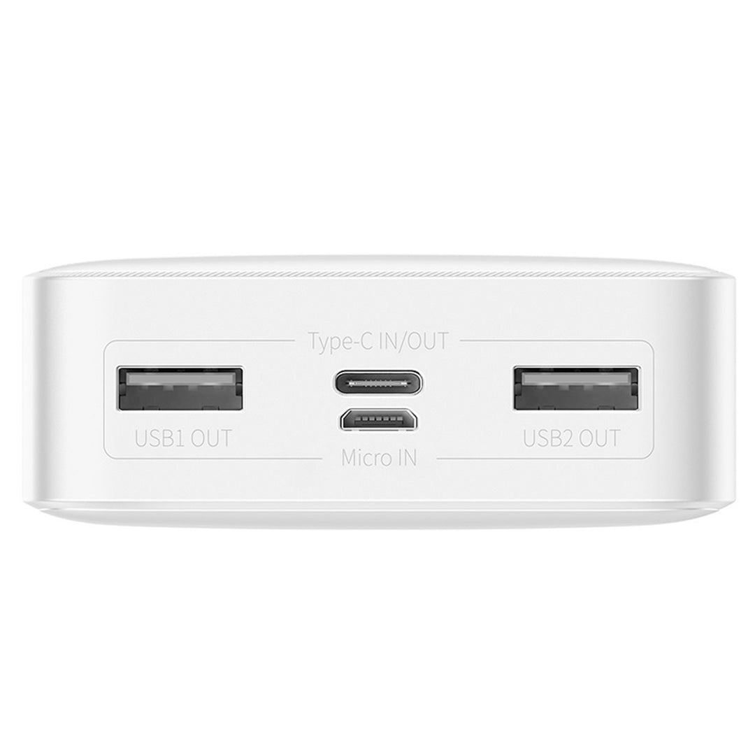 BASEUS Power Bank Bipow 20000mAh, 2xUSB, USB-C, 15W (PPDML-J02) white