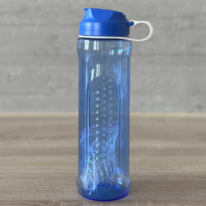 Branq Water Bottle with Mixing Ball for Smoothies Drinking Bottle made of Tritan for Storing and Transporting Drinks Model 1991, 610ml, Blue