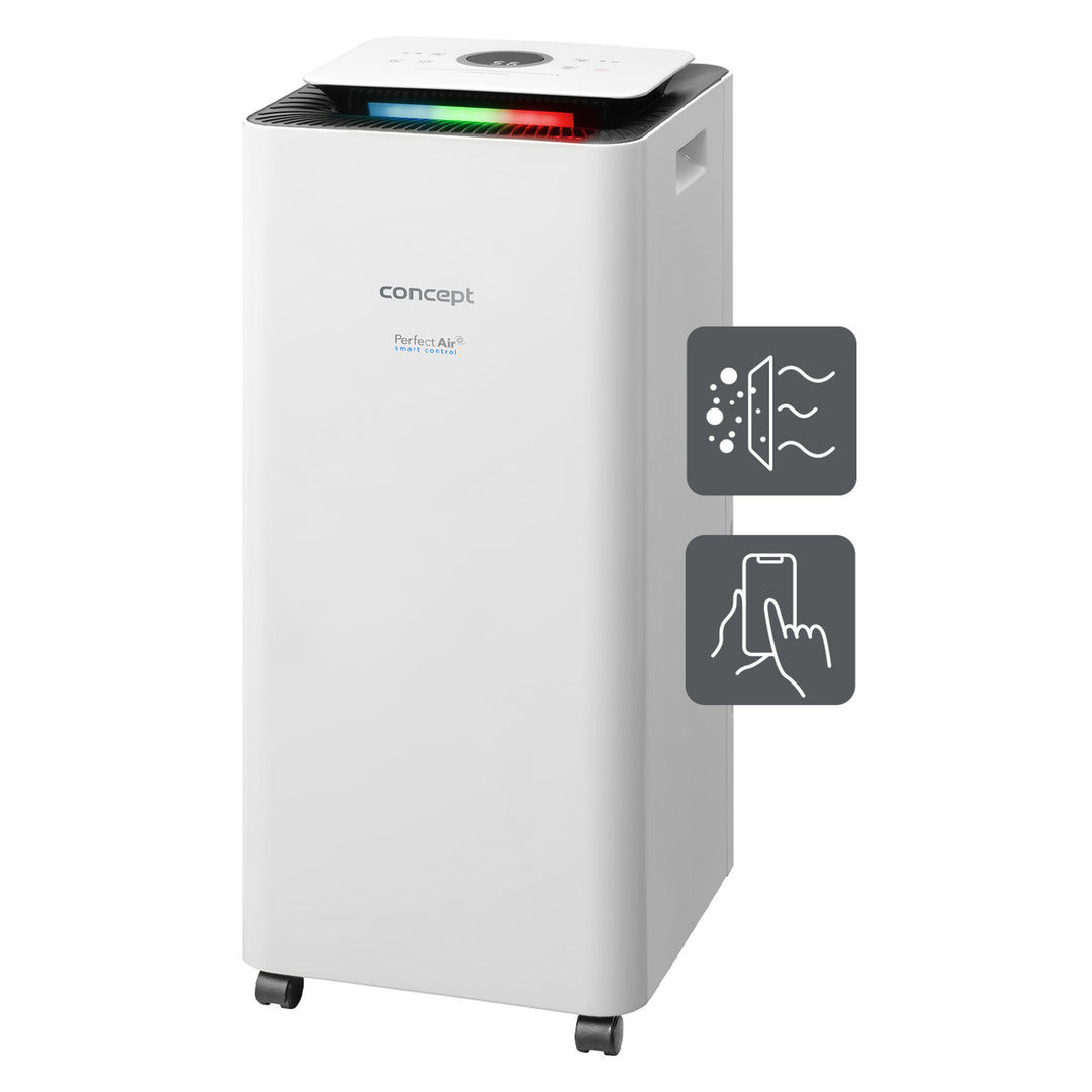 Concept OV2016 Home Air Dehumidifier with Purifier 4L Smart Perfect Air 3-Stage Fitlration up to 100m2 16L per Day