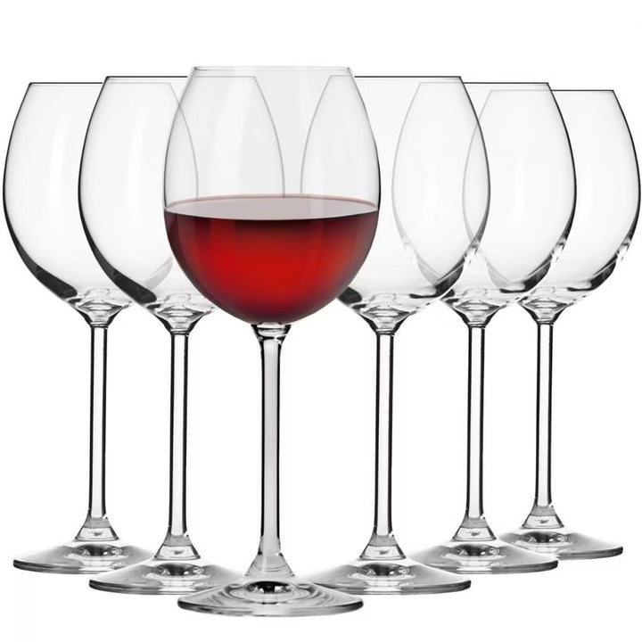 Venezia red wine glasses 350 ml Krosno Glass (set of 6 pcs)