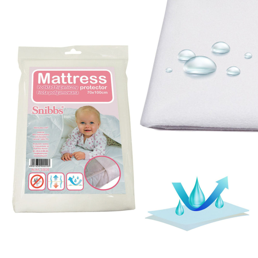 Snibbs waterproof protector,froth rubberized, 70x100 cm
