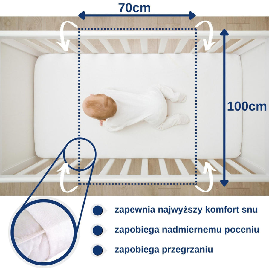 Snibbs waterproof protector,froth rubberized, 70x100 cm