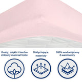 Snibbs waterproof sheet, pink, 60x120 cm, T-SNI-100232