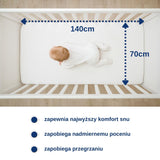 Snibbs waterproof sheet, white, 70x140 cm, T-SNI-10024