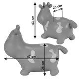Hoppimals rubber jumper, gray fudge, pump, T-TFF-NN140