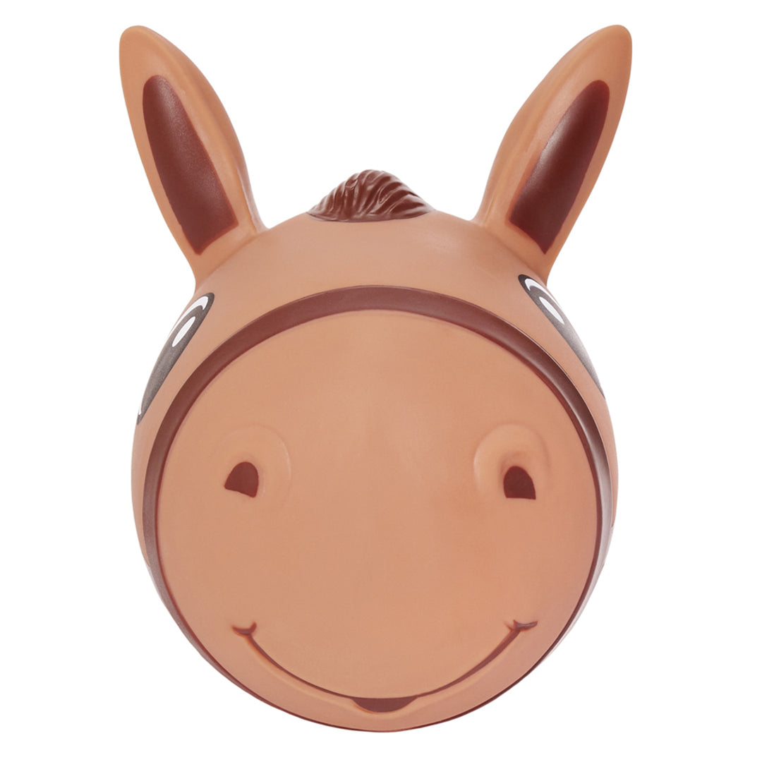 Hoppimals rubber jumper, brown horse, pump, T-TFF-NN186